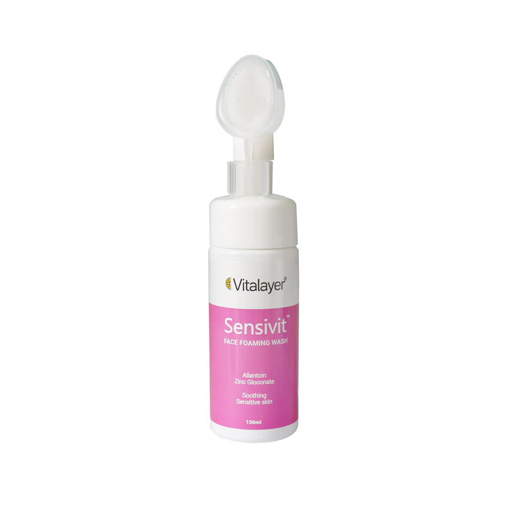 فوم شستشو صورت ویتالیر سنسی ویت SENSIVIT FACE FOAMING WASH VITALAYER