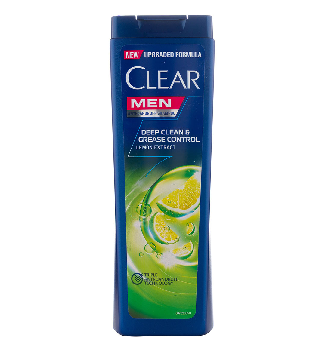 شامپو ضدشوره کلیر مردانه (کنترل چربی سر)CLEAR DEEP CLEAN AND GREASE CONTROL LEMON EXTRACT