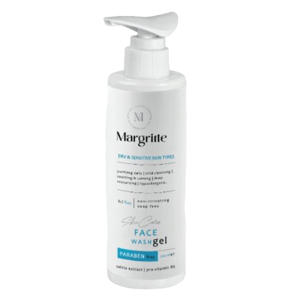 مارگریت ژل شستشوی صورت مناسب پوست های خشک و حساس Margritte Face Wash Gel For Dry And Sensitive Skin