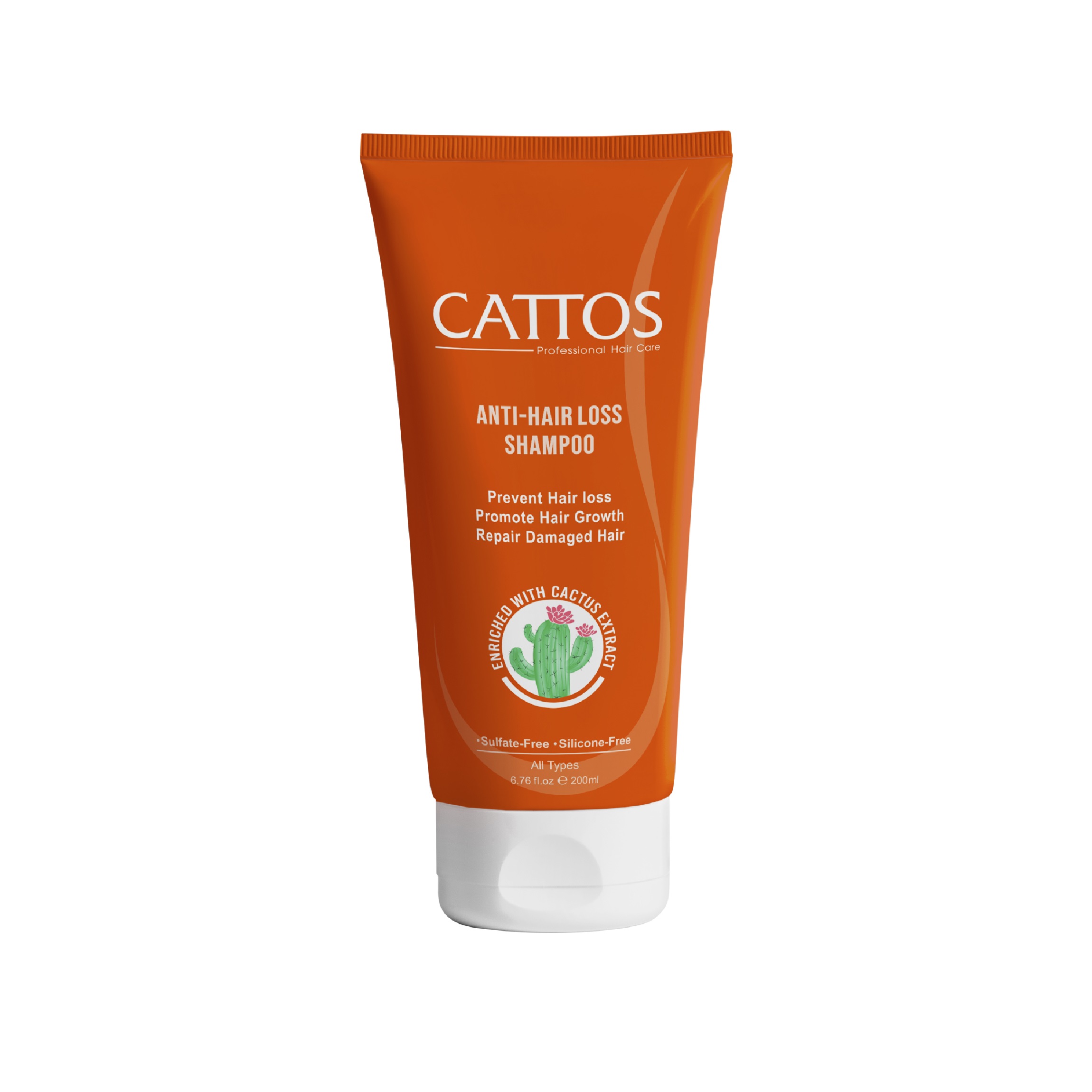 شامپو ضد ریزش انواع مو کاتوس CATTOS ANTI HAIR LOSS SHAMPOO